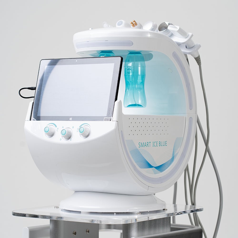 Newest Smart Ice Blue 7 in 1 Water Hidra Oxygen Diamond Dermabrasion Facial Machine With Skin Analysis