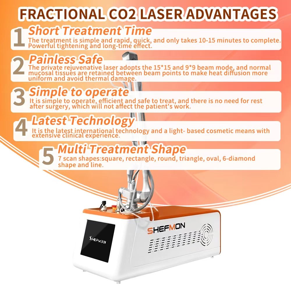 Professional CO2 Fractional Laser Machine for Skin Resurfacing Scar Removal Whitening Acne Treatment & Skin Rejuvenation