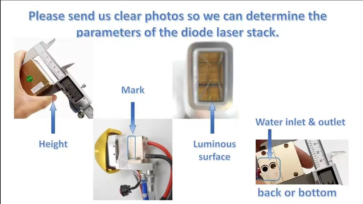 HG High - Accuracy Diode Laser Stack with 808/1064/755nm Wavelengths and 2 - Year Warranty for Macro Channel Hair Removal