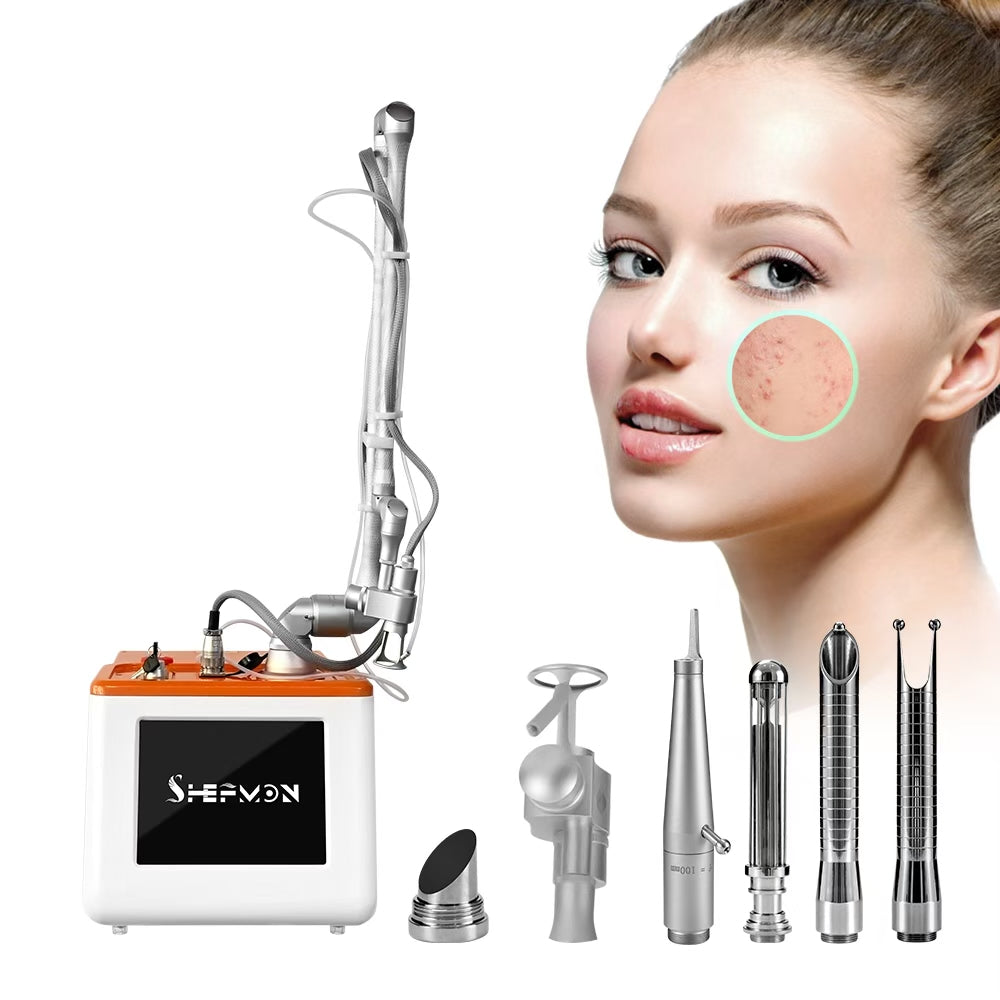 2025 Professional CO2 Fractional Laser Machine 10600nm Stationary Skin Resurfacing Scar Removal Whitening Acne Treatment