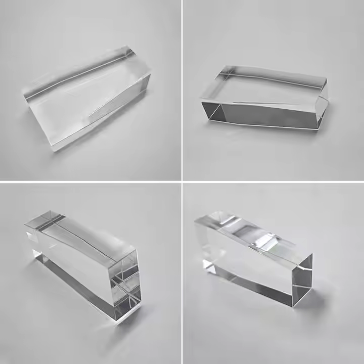 Manufacturer Customized Four Sided Light Guide Rod Optical Glass Prism Cone Processing Light Guide Rod square Lens