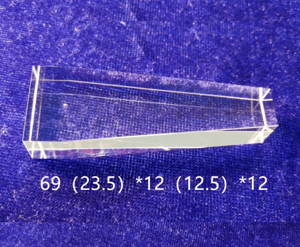 Manufacturer Customized Four Sided Light Guide Rod Optical Glass Prism Cone Processing Light Guide Rod square Lens