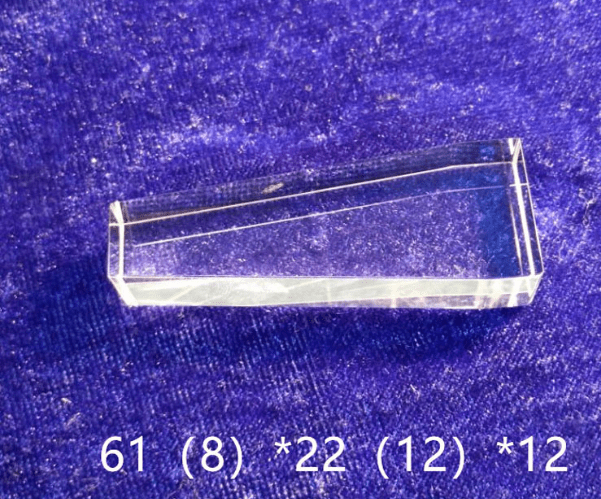 Manufacturer Customized Four Sided Light Guide Rod Optical Glass Prism Cone Processing Light Guide Rod square Lens