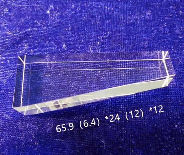 Manufacturer Customized Four Sided Light Guide Rod Optical Glass Prism Cone Processing Light Guide Rod square Lens